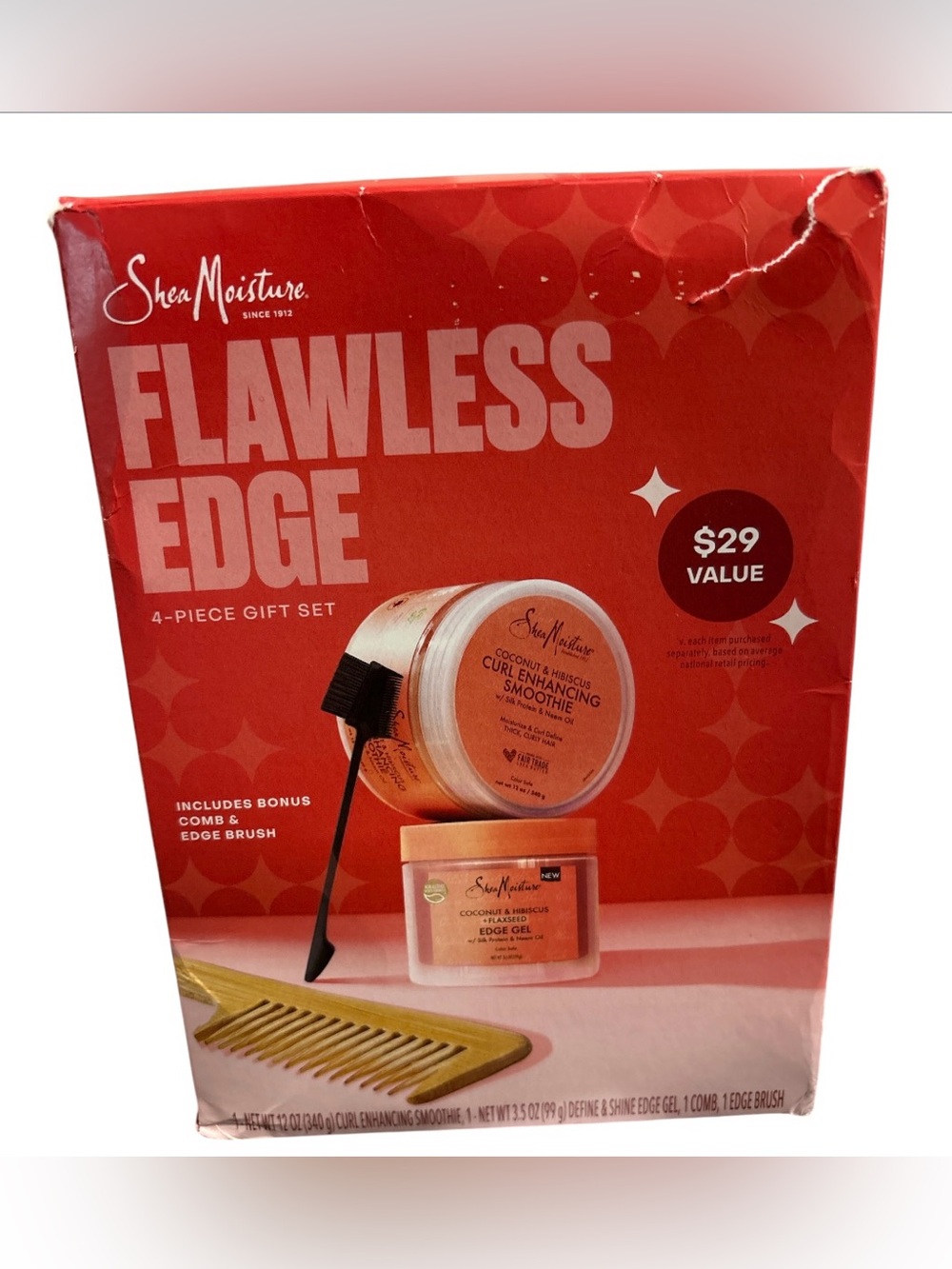 Flawless Edge Shea Moisture Gift Set